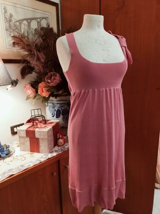 Abito maglia rosa