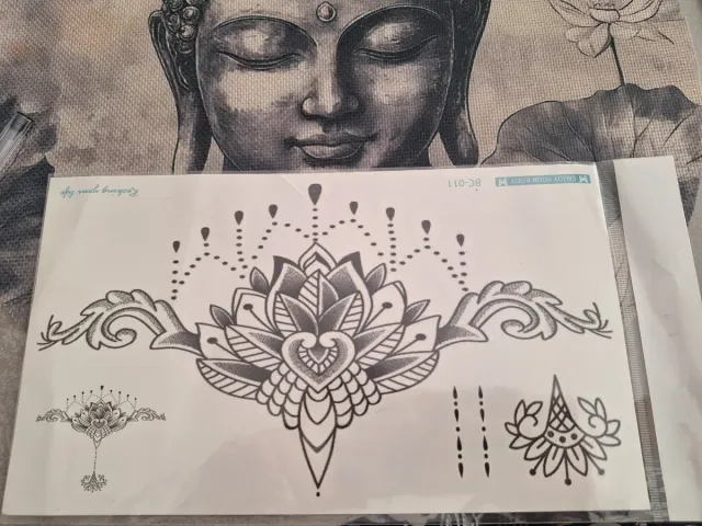 Tatuaje temporal Mandala