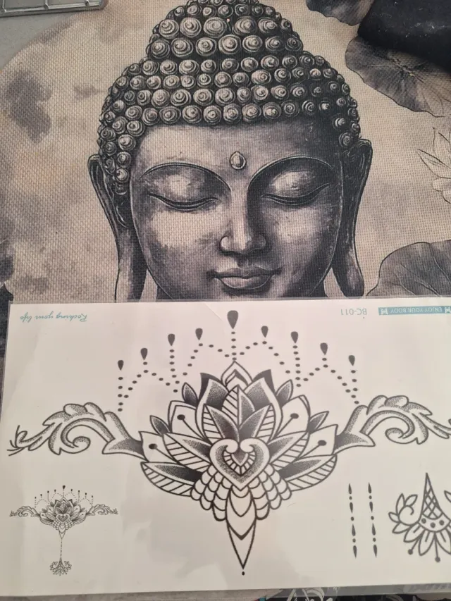 Tatuaje temporal Mandala