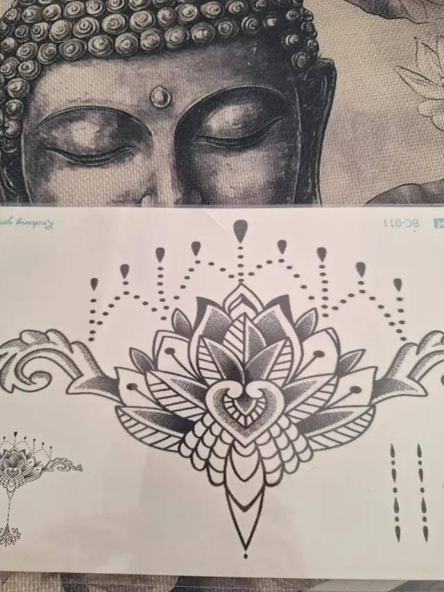 Tatuaje temporal Mandala