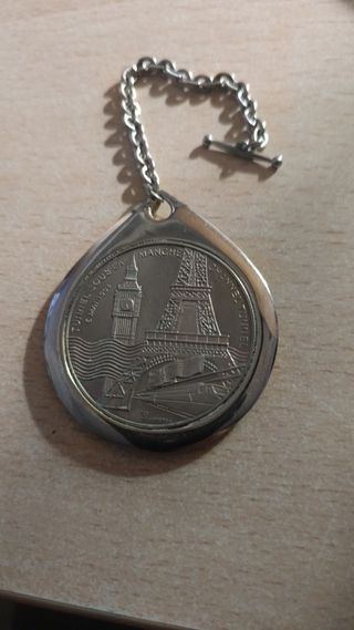 Medalla ferriviaria de la inaguración del canal de