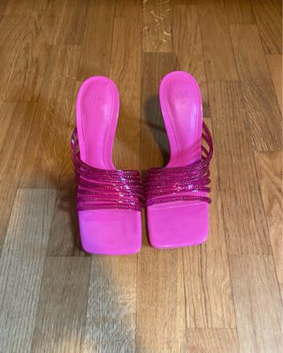 Sandali Zara rosa tacco 37