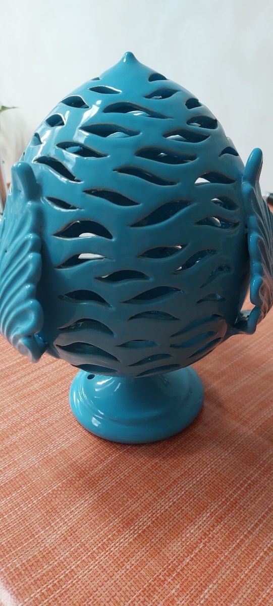 Lampada in Ceramica Azzurra