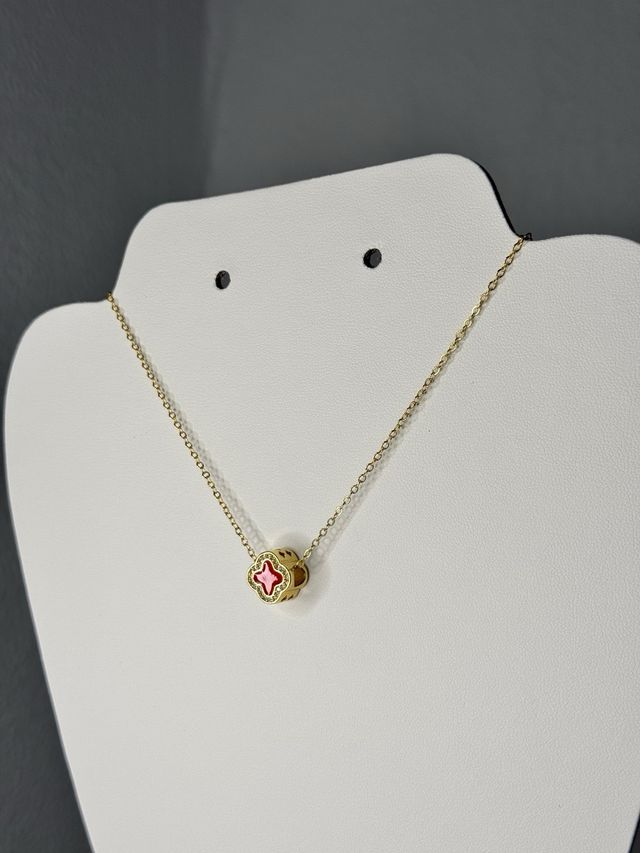 Collar Van Cleef rojo