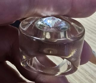 Anillo Miravidi cristal blanco