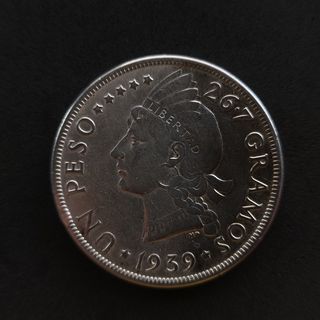 1 Peso 1939 República Dominicana 