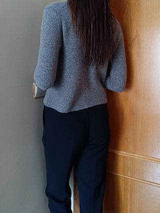 Jersey lana gris Zara