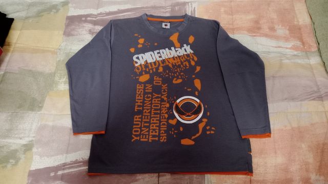 Camiseta SpiderBlack niño talla 18