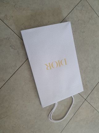 Sacchetto Dior bianco 38x25cm