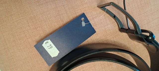 Cintura in pelle nera