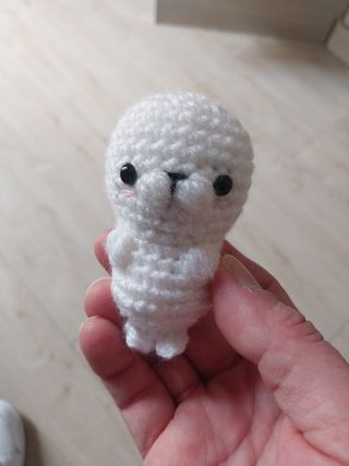 Amigurumi foca bianca
