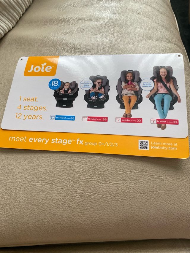 Silla joie con isofix de 0 a 12 años grupo0+/1/2/3