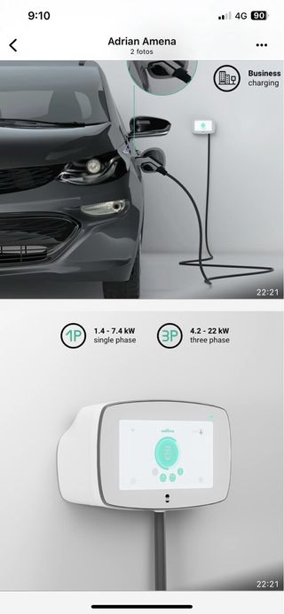 Cargador electrico para coches
