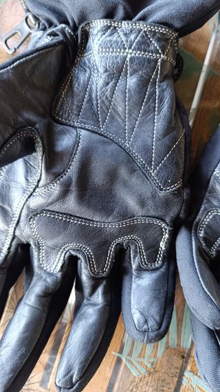 Guantes de moto piel , talla L