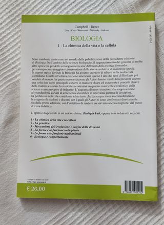 Libri Biologia di Campbell-Reece ed.Pearson