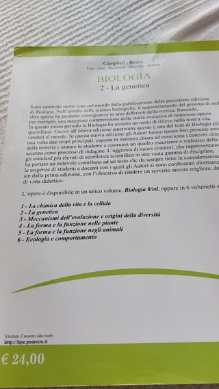 Libri Biologia di Campbell-Reece ed.Pearson