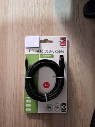 Cable USB-A a USB-C 3m - NUEVO