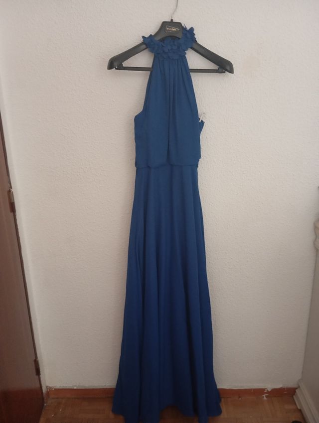 Vestido azul largo
