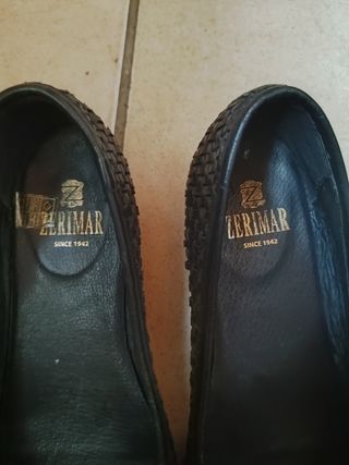 Manoletinas negras zerimar -talla 37