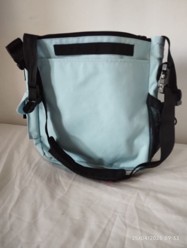 Bolso SkipHop bebé celeste y colchoneta