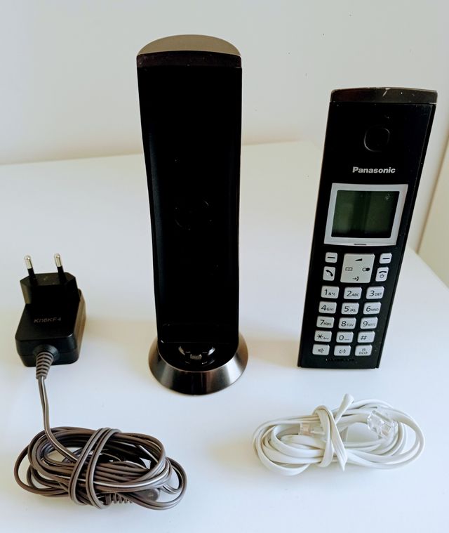 Teléfono inalámbrico Panasonic negro