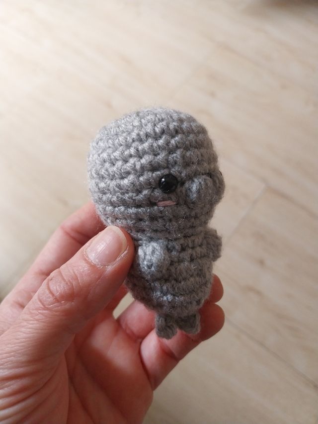 Piccola foca in amigurumi fatto a mano