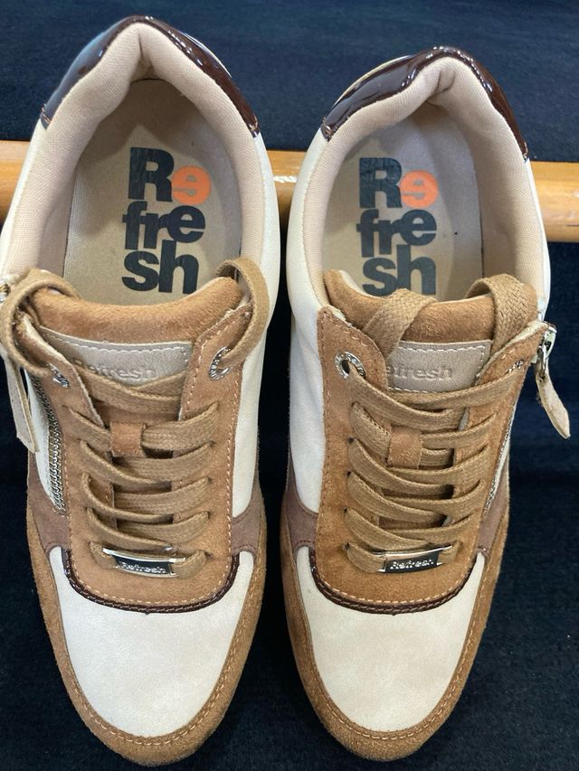 Sneakers Refresh beige/marrone