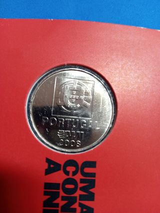 Moneta portoghese 2008 1 euro e mezzo.
