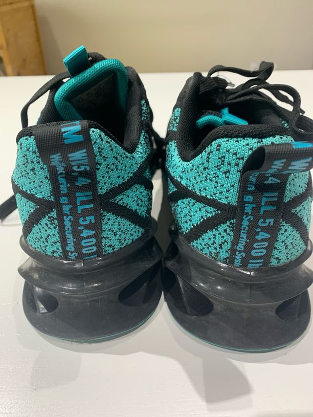 Scarpe sportive nere e teal