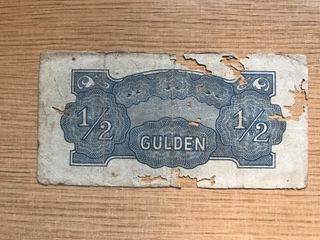 Billete 1/2 Gulden año 1942 Indias Holandesas