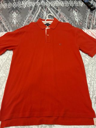 Polo Tommy Hilfiger rojo XL/G