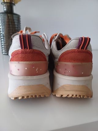 Zapatillas Zara beige & naranja talla 39