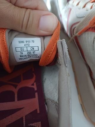 Zapatillas Zara beige & naranja talla 39