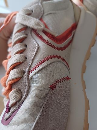 Zapatillas Zara beige & naranja talla 39