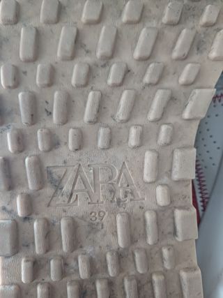 Zapatillas Zara beige & naranja talla 39