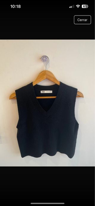 Chaleco Negro Zara