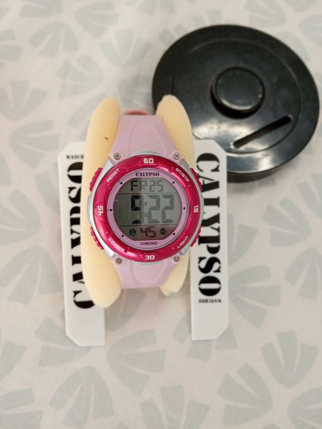 Reloj Calypso rosa y rojo