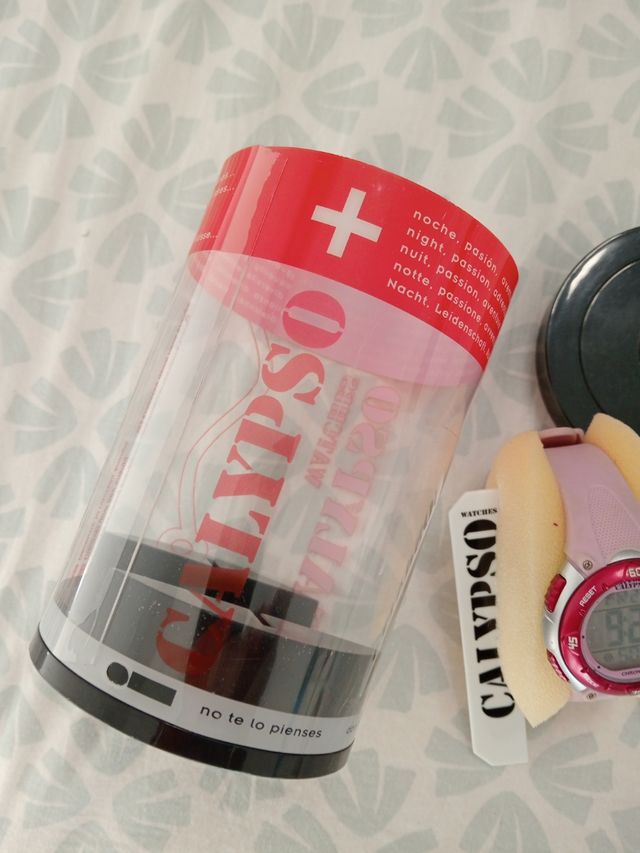 Reloj Calypso rosa y rojo