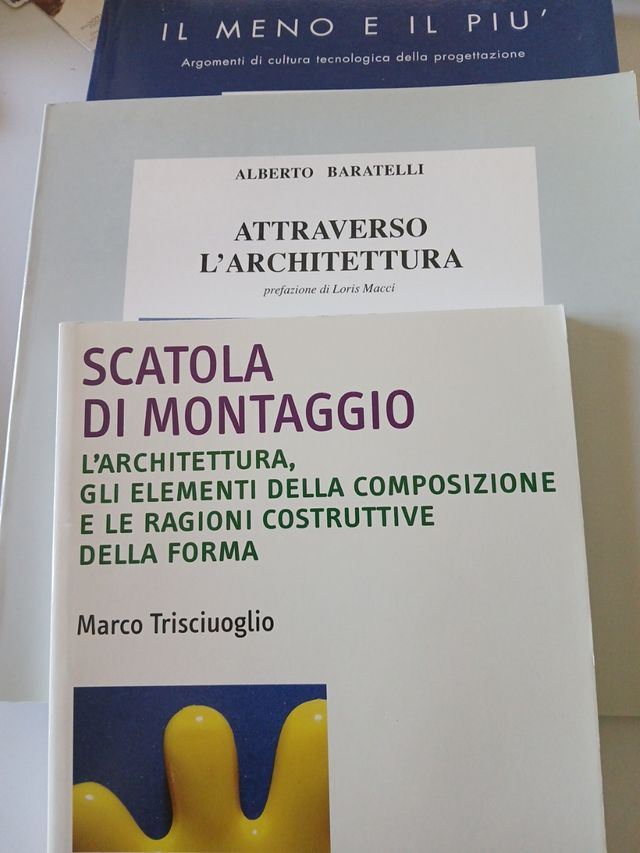 3 saggi architettura tecnologia progettazione