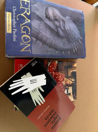 Pack 4 libros: Eragon Lupin Bridget  y Merlin