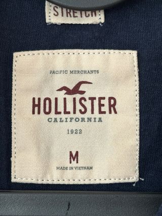 Polo Hollister manga corta azul marino y blanco