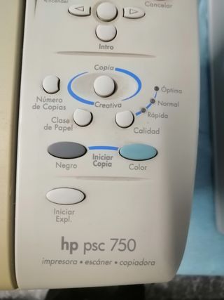 Impresora HP PSC 750 accesorios incluidos