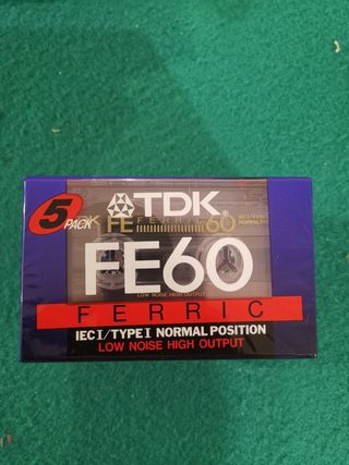 TDK FE60 cassette audio nuove - 5 pezzi