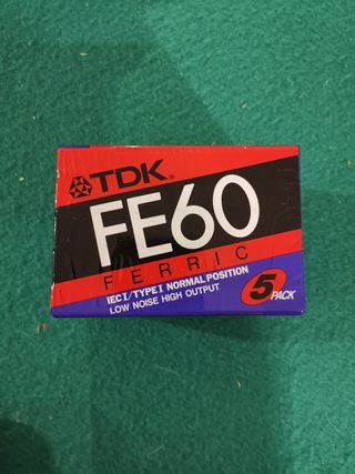 TDK FE60 cassette audio nuove - 5 pezzi