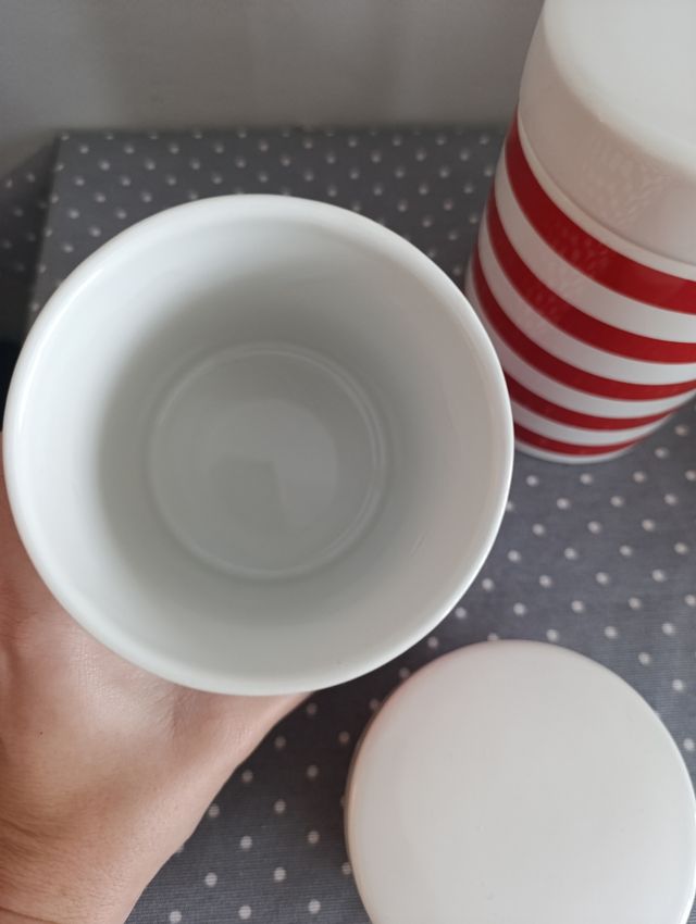 Lote 2 Botes de cocina de porcelana