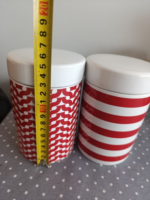 Lote 2 Botes de cocina de porcelana