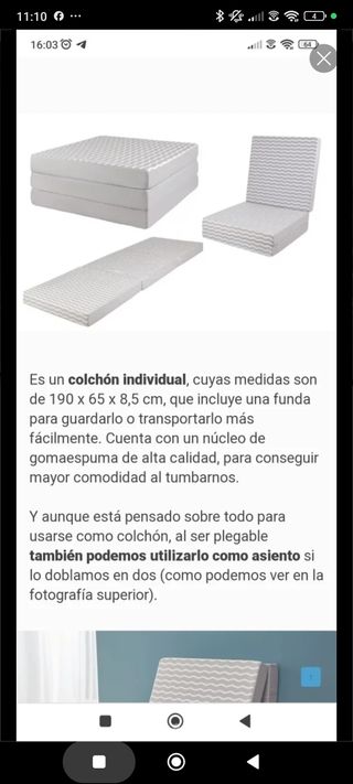 Colchones individuales