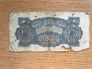 Billete de 1/2 Gulden año 1942 Indias Holandesas