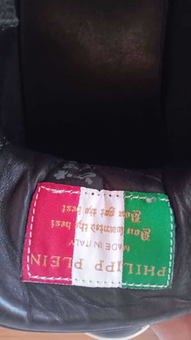 Zapatillas Philipp Plein negras y doradas