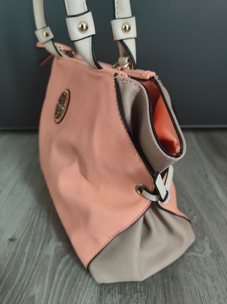 Borsa Gaudí beige e rosa